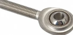 Ball Joint Linkage Spherical Rod End: 1/4-28" Shank Thread, 1/4" Rod ID, 3/4" Rod OD, 1" Shank Length, 1,370 lb Static Load Capacity