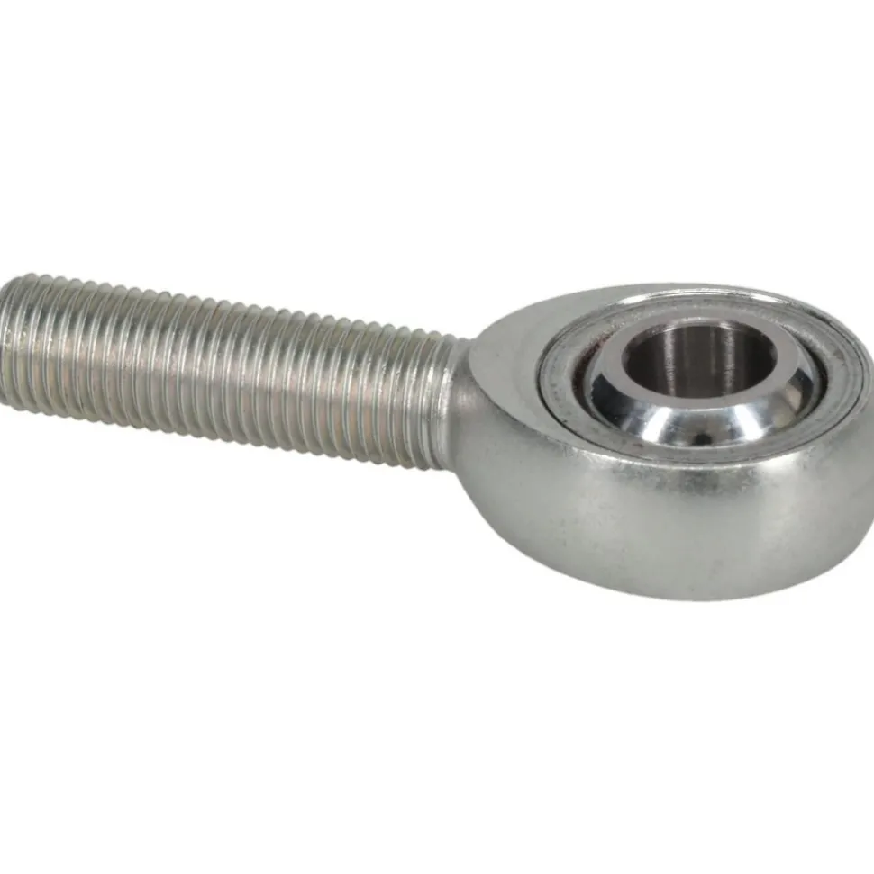 Ball Joint Linkage Spherical Rod End: 3/8-24" Shank Thread, 3/8" Rod ID, 1" Rod OD, 1-1/4" Shank Length, 9,550 lb Static Load Capacity