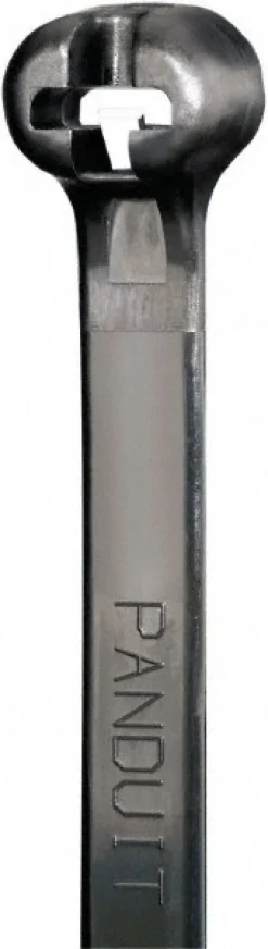Barbed Cable Tie: 14.9" Long, Black, Nylon