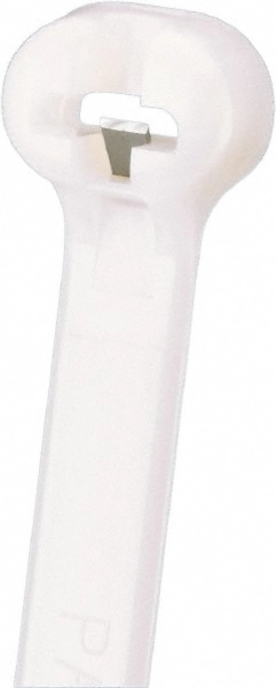 Barbed Cable Tie: 15.1" Long, Natural, Nylon