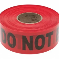 Barricade Tape: Black & Red, Message:" Danger - Do Not Enter", 3.0000" Width, 1000.00' Length