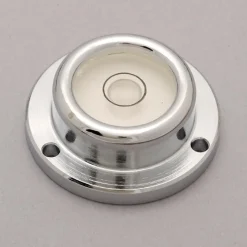 1-7/16" Base Dia x 0.52" Overall Height, 1 Circle, Brass Bull's Eye Circular Level