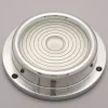 2-3/4" Base Dia x 0.69" Overall Height, 7 Circles, Brass Bull's Eye Circular Level
