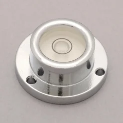1" Base Dia x 0.44" Overall Height, 1 Circle, Brass Bull's Eye Circular Level