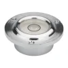 11/16" Base Dia x 0.41" Overall Height, 1 Circle, Brass Bull's Eye Circular Level