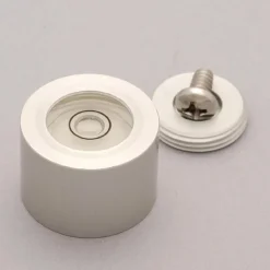 13/16" Base Dia x 0.56" Overall Height, 1 Circle, Aluminum Bull's Eye Circular Level