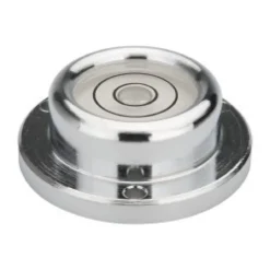 1-7/16" Base Dia x 0.52" Overall Height, 2 Circles, Brass Bull's Eye Circular Level