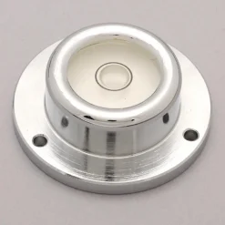1-3/4" Base Dia x 0.63" Overall Height, 1 Circle, Brass Bull's Eye Circular Level