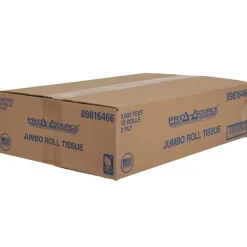 Bathroom Tissue: Recycled Fiber, 2-Ply, White