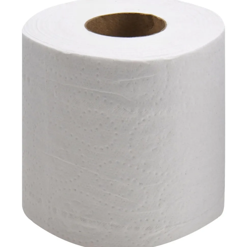 Bathroom Tissue: Standard Roll, Recycled Fiber, 2-Ply, White
