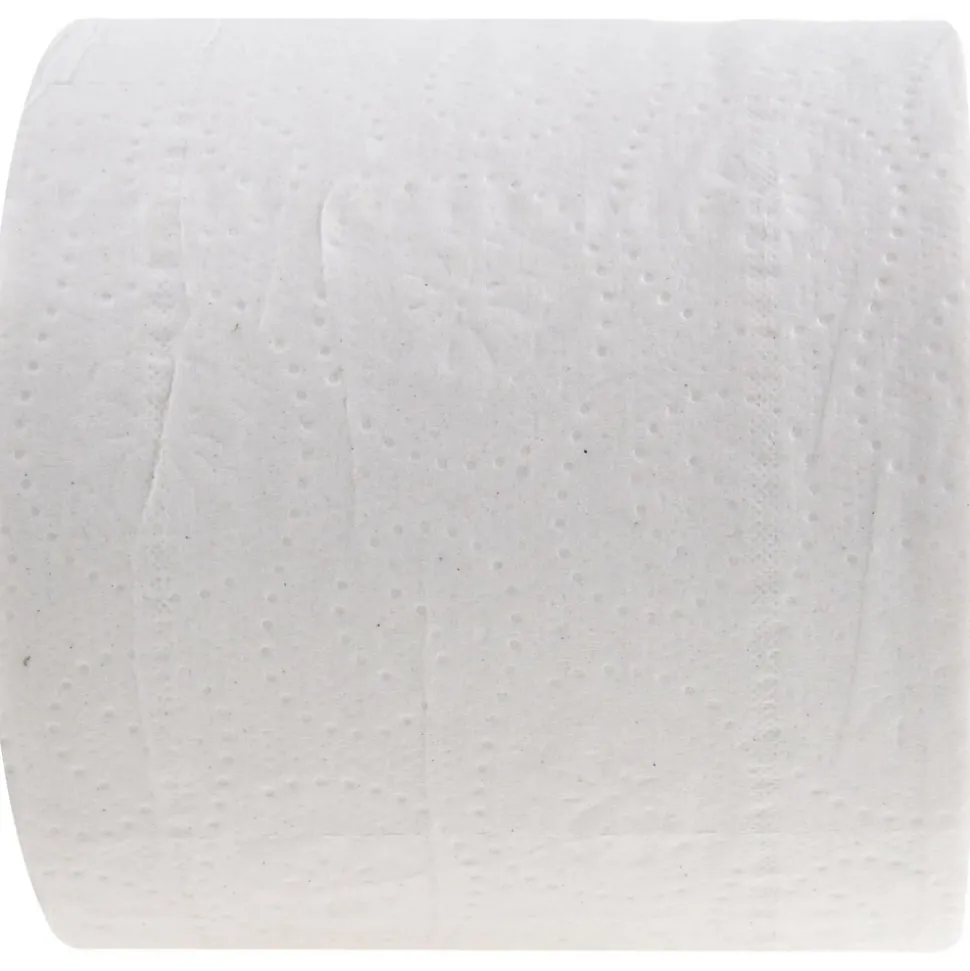 Bathroom Tissue: Standard Roll, Recycled Fiber, 2-Ply, White