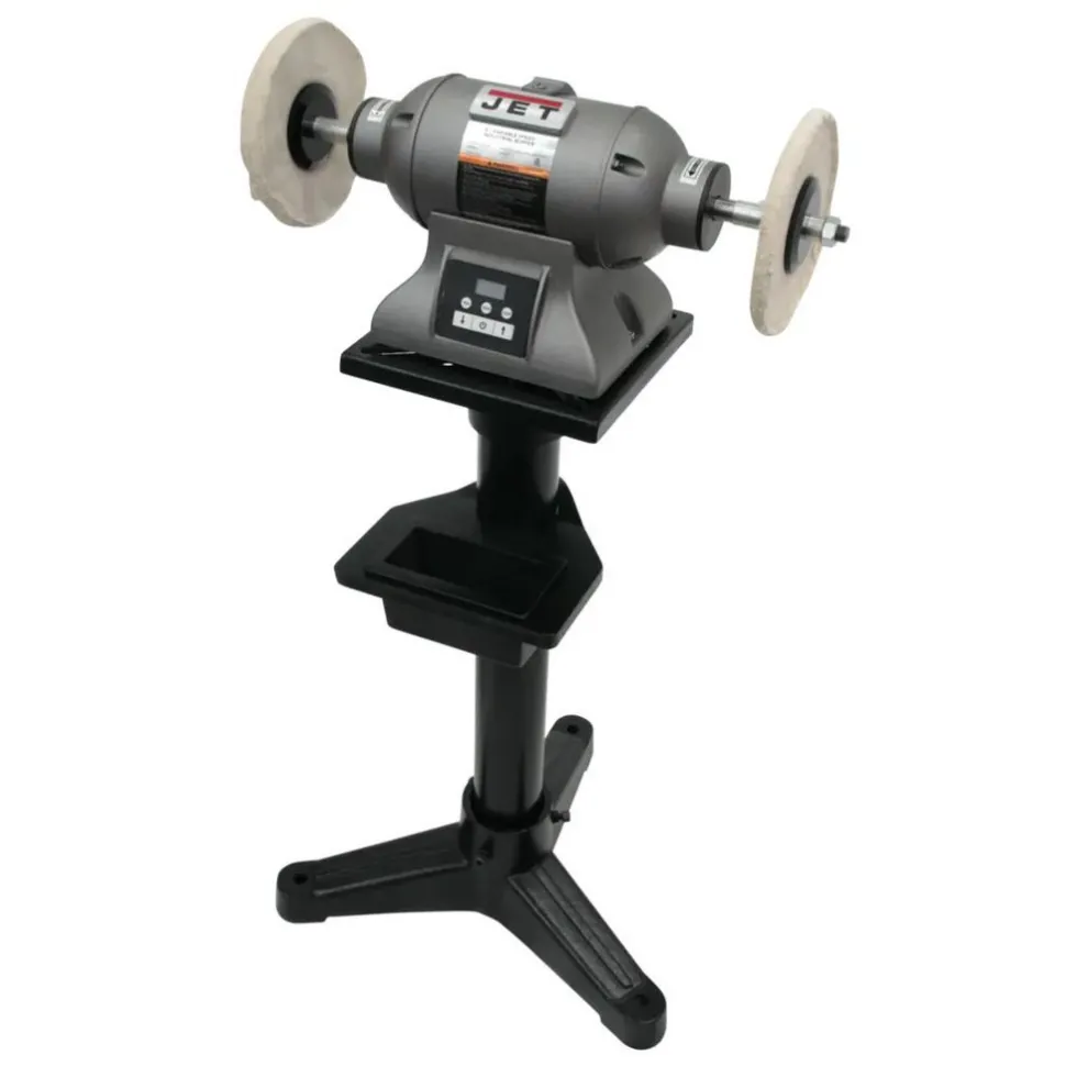 Bench Buffer: 8" Wheel Dia, 5/8" Arbor Hole Dia, 1 hp