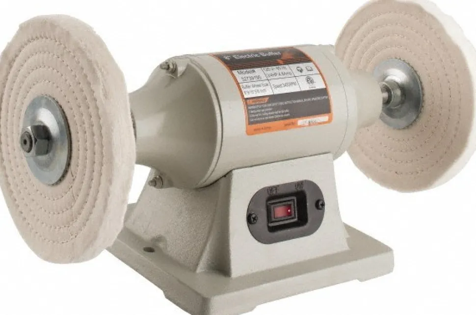 Bench Buffer: 8" Wheel Dia, 5/8" Arbor Hole Dia