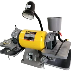 Bench Carbide Grinder: 6" Wheel Dia, 1-1/4" Arbor Hole Dia