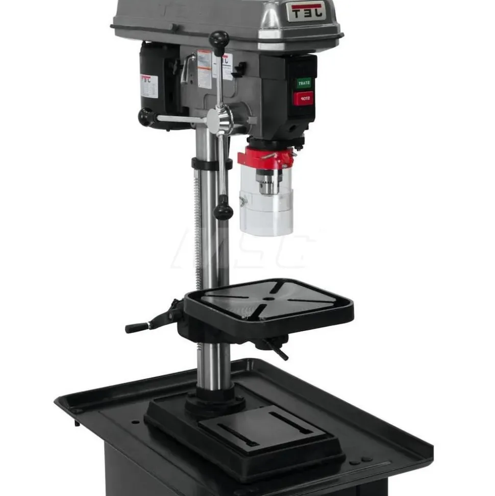 Bench Drill Press: 15" Swing, 3/4 hp, Belt Drive, 115 V, 1 Phase