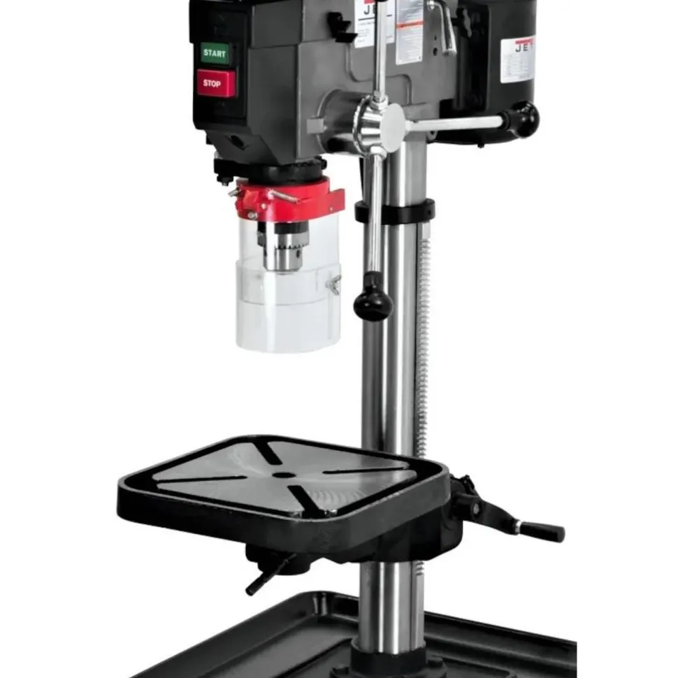 Bench Drill Press: 15" Swing, 3/4 hp, Belt Drive, 115 V, 1 Phase