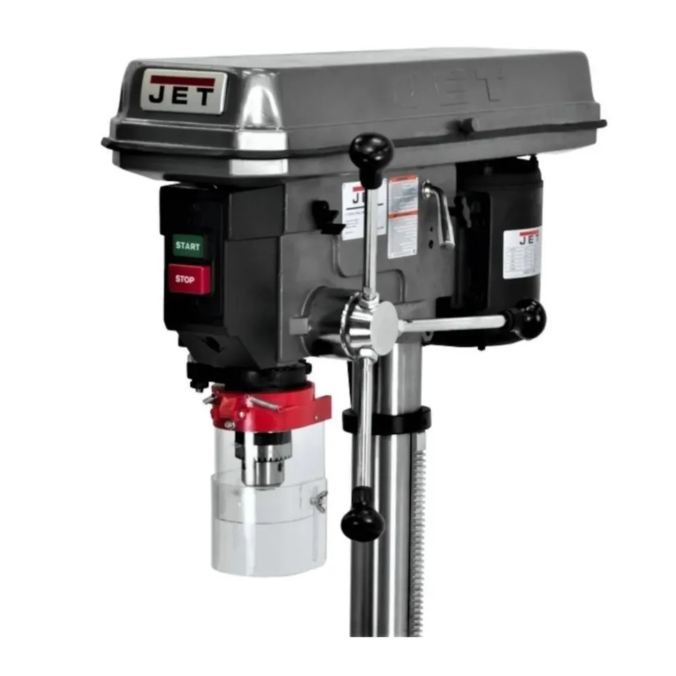 Bench Drill Press: 15" Swing, 3/4 hp, Belt Drive, 115 V, 1 Phase
