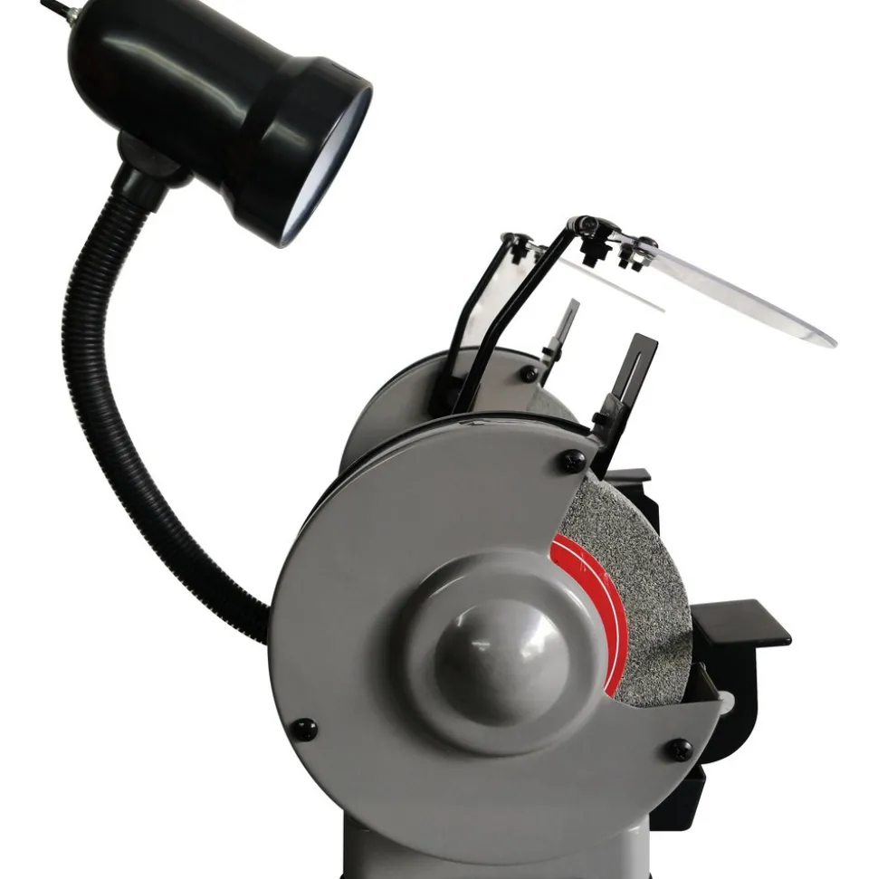 Bench Grinder: 6" Wheel Dia, 1/2" Arbor Hole Dia