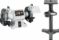 Bench Grinder: 6" Wheel Dia, 1/2" Arbor Hole Dia