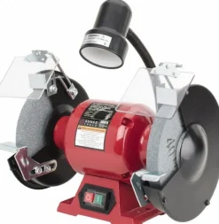 Bench Grinder: 8" Wheel Dia, 5/8" Arbor Hole Dia