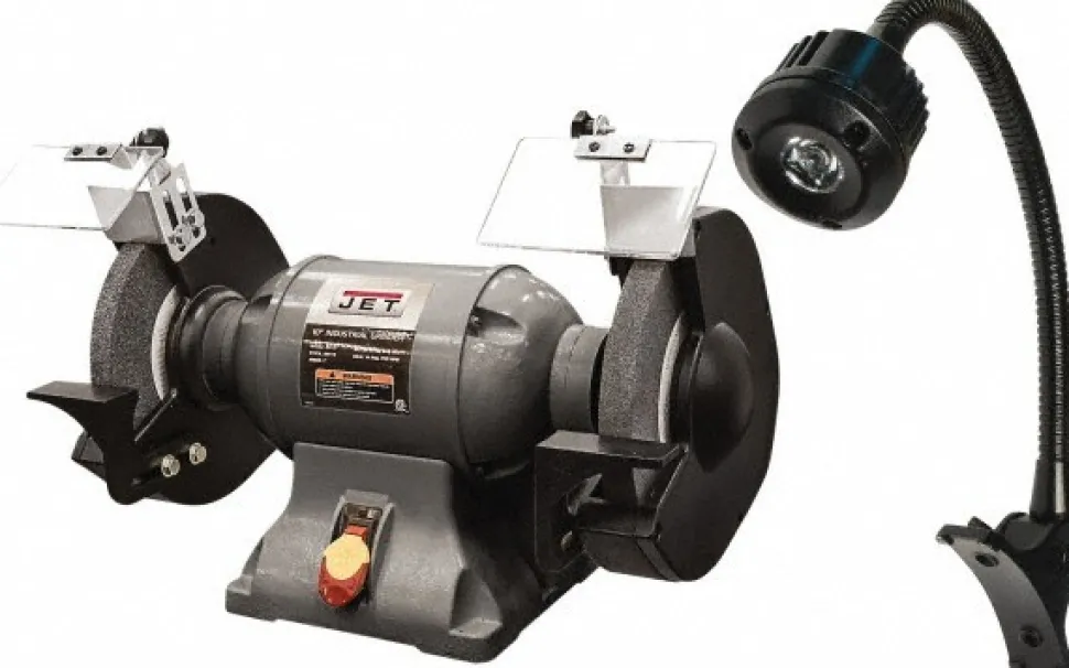 Bench Grinder: 10" Wheel Dia, 1" Arbor Hole Dia