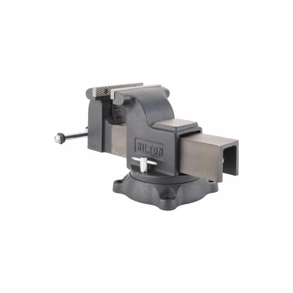 Bench & Pipe Combination Vise: 6" Jaw Width, 6 in Jaw Opening, 3-1/2 in Throat Depth