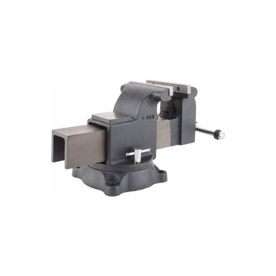 Bench & Pipe Combination Vise: 6" Jaw Width, 6 in Jaw Opening, 3-1/2 in Throat Depth