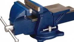 Bench Vise: 5" Jaw Width, 5" Jaw Opening, 2-1/2" Throat Depth