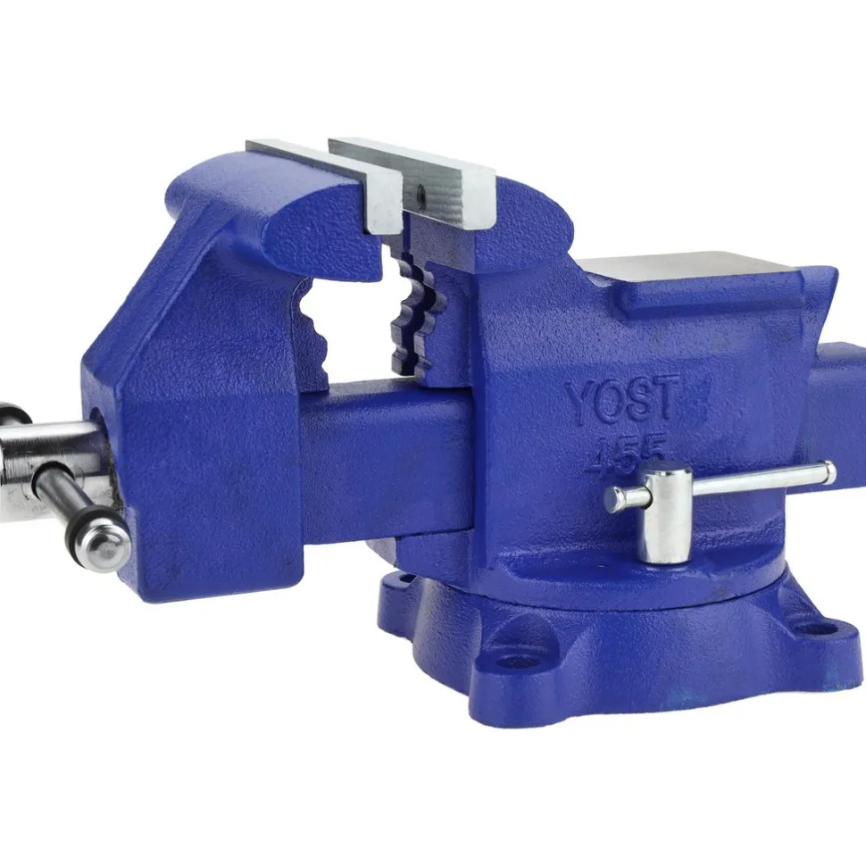 Bench Vise: 5-1/2" Jaw Width, 5" Jaw Opening, 3-1/4" Throat Depth