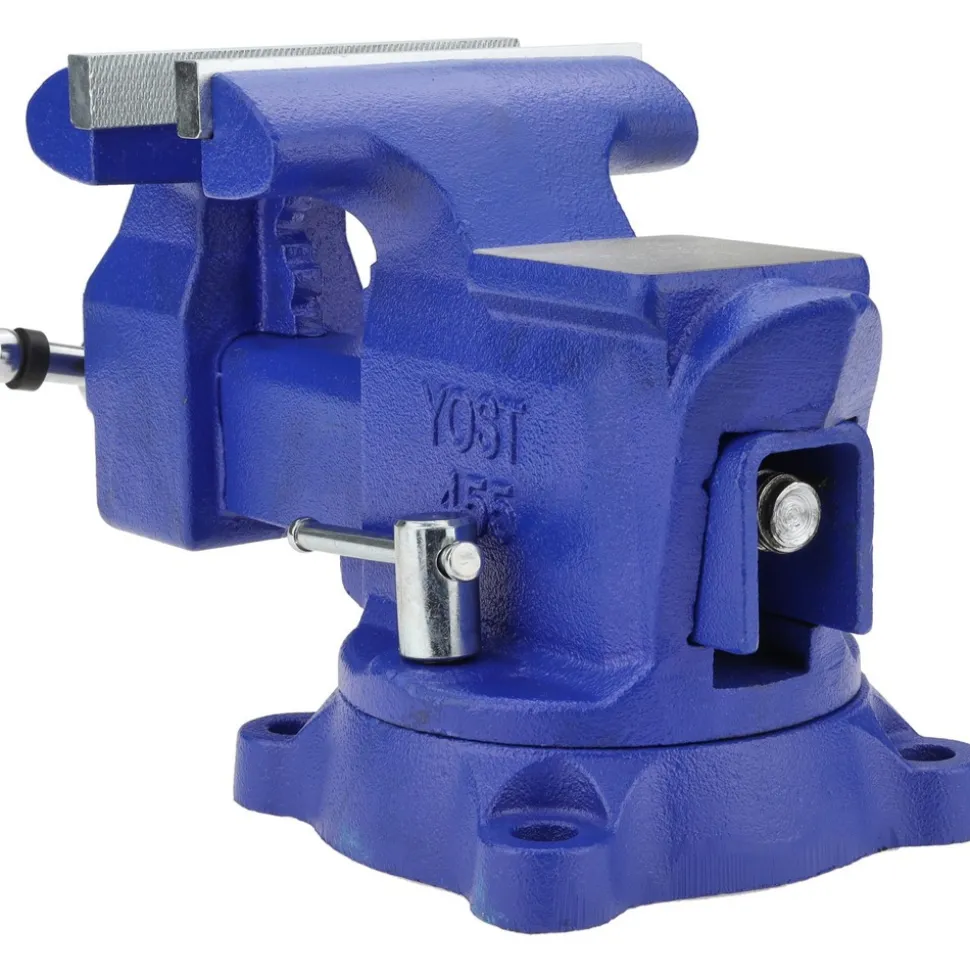 Bench Vise: 5-1/2" Jaw Width, 5" Jaw Opening, 3-1/4" Throat Depth