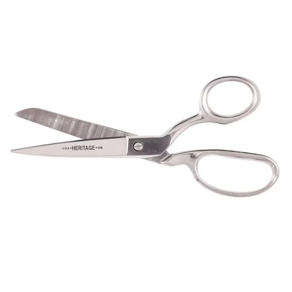 Bent Trimmer: 8-3/16" OAL, 3-7/16" Cut Length, Hot Forged Stainless Steel