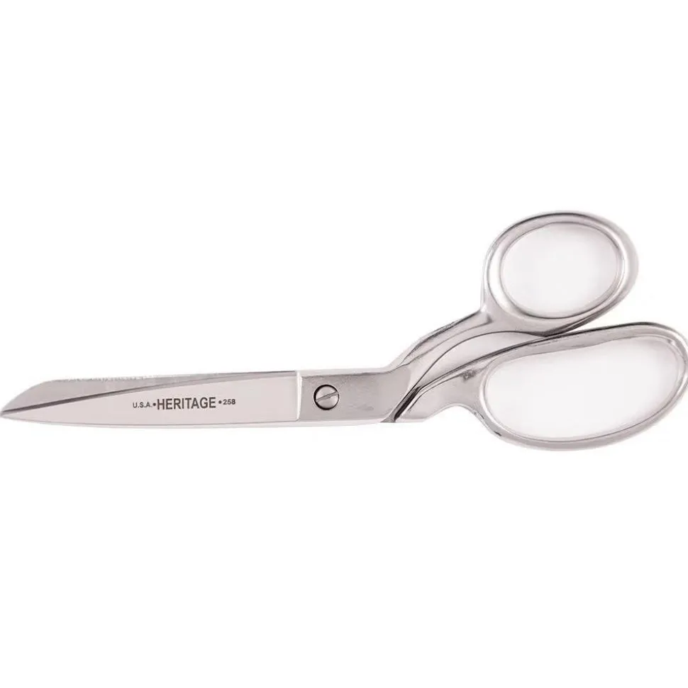 Bent Trimmer: 8-3/16" OAL, 3-7/16" Cut Length, Hot Forged Stainless Steel