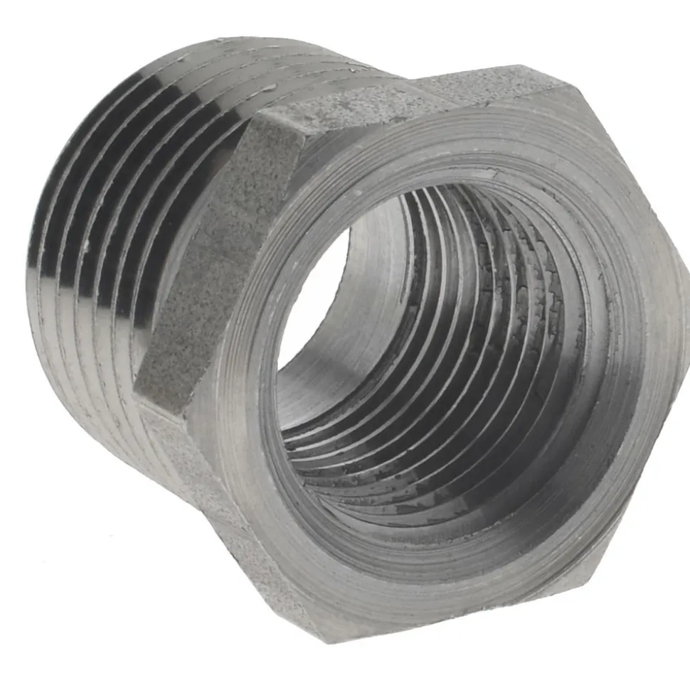 Black Bushing: 1/2 x 3/8", Threaded