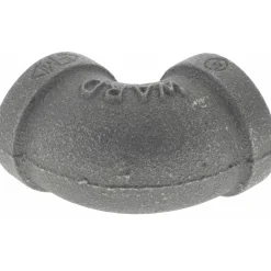 Black 90 deg Elbow: 1/2", Threaded