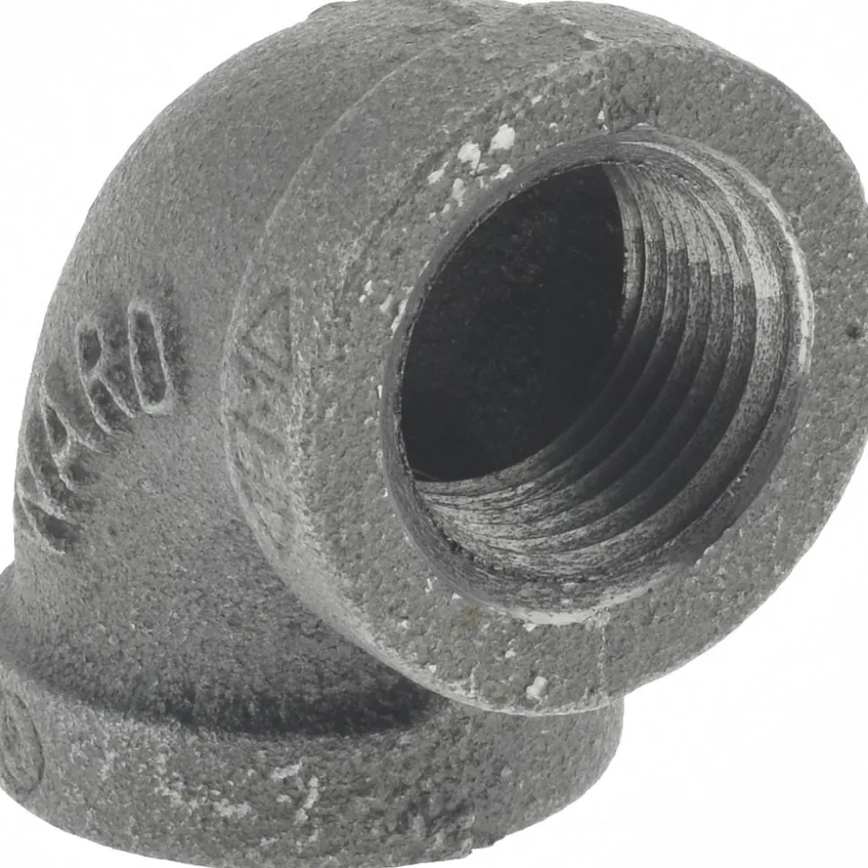 Black 90 deg Elbow: 1/2", Threaded