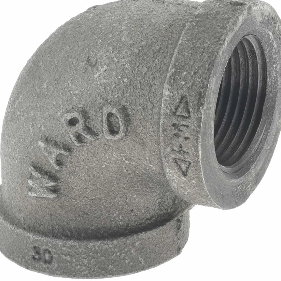 Black 90 deg Elbow: 3/4", Threaded