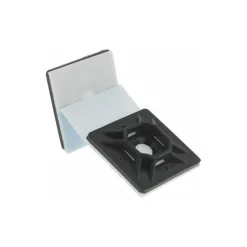 Black, Nylon, Four Way Cable Tie Mounting Pad