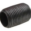 Black Pipe Nipple: 1/2" Dia x 1-1/8" Long, Schedule 40