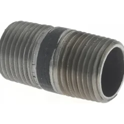 Black Pipe Nipple: 1/2" Dia x 1-1/2" Long, Schedule 40