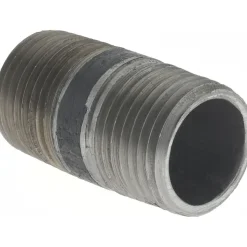 Black Pipe Nipple: 1/2" Dia x 1-1/2" Long, Schedule 40