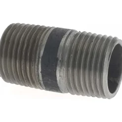 Black Pipe Nipple: 1/2
