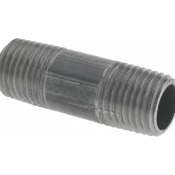 Black Pipe Nipple: 1/4