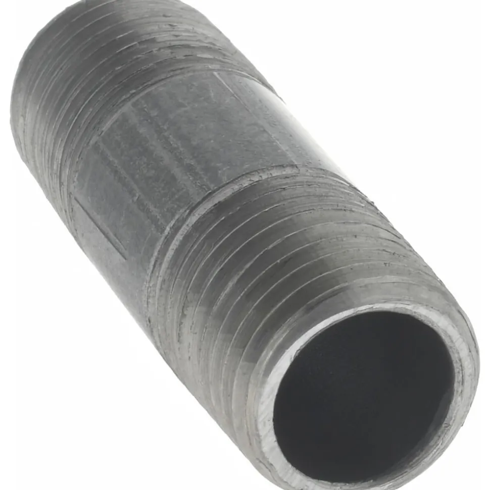 Black Pipe Nipple: 1/4" Dia x 1-1/2" Long, Schedule 40