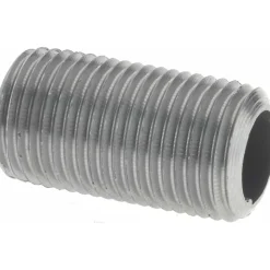 Black Pipe Nipple: 1/8" Dia x 3/4" Long, Schedule 40