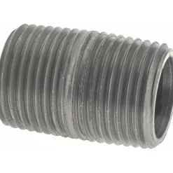 Black Pipe Nipple: 3/8" Dia x 1" Long, Schedule 40
