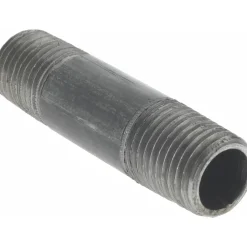 Black Pipe Nipple: 1/4" Dia x 2" Long, Schedule 40