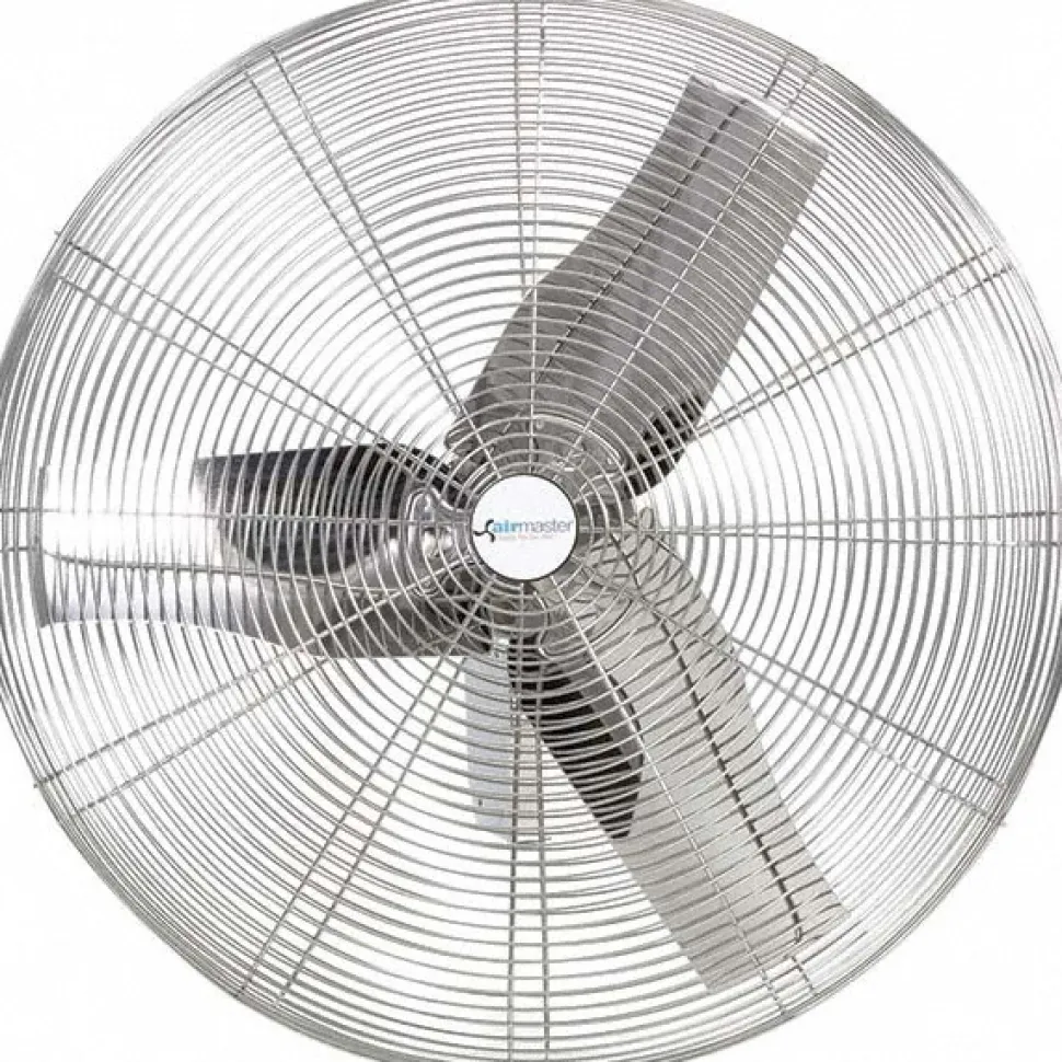 30" Blade, 1/4 hp, 8,800 Max CFM, Single Phase Food Service Non-Oscillating Wall Mounting Fan