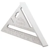 7" Blade Length, Buffed Finish, Aluminum Rafter Square