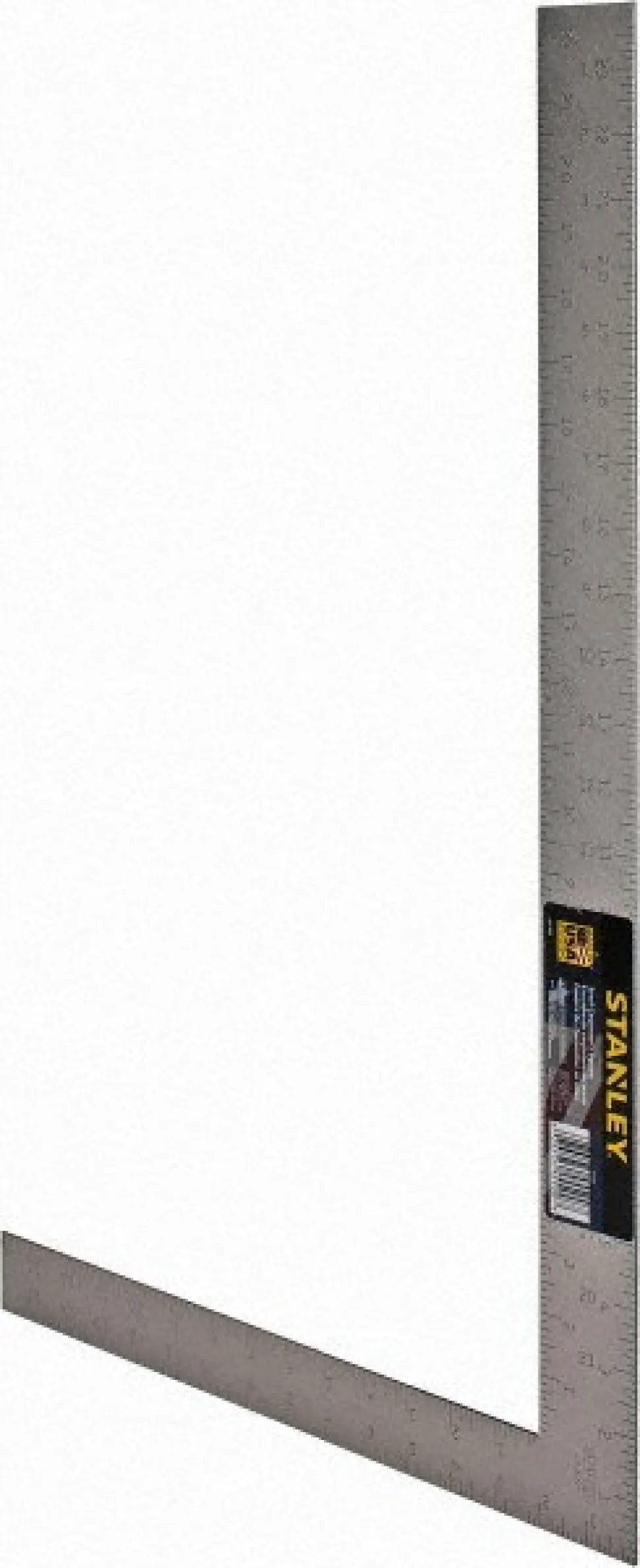 24" Blade Length x 16" Base Length, Buffed Finish, Steel Carpenters' Square