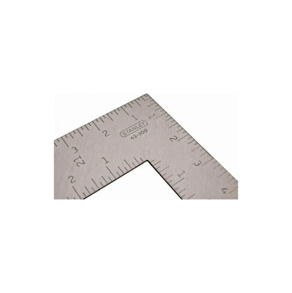 24" Blade Length x 16" Base Length, Buffed Finish, Steel Carpenters' Square